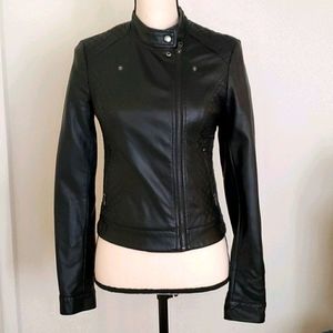 American Rag Black Faux Leather Jacket